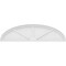 Ekena Millwork Elliptical 3 Spoke Architectural Grade PVC Pediment, 54"W x 14-1/2"H x 2"P PEDPS054X145ELL03 - alternate 4